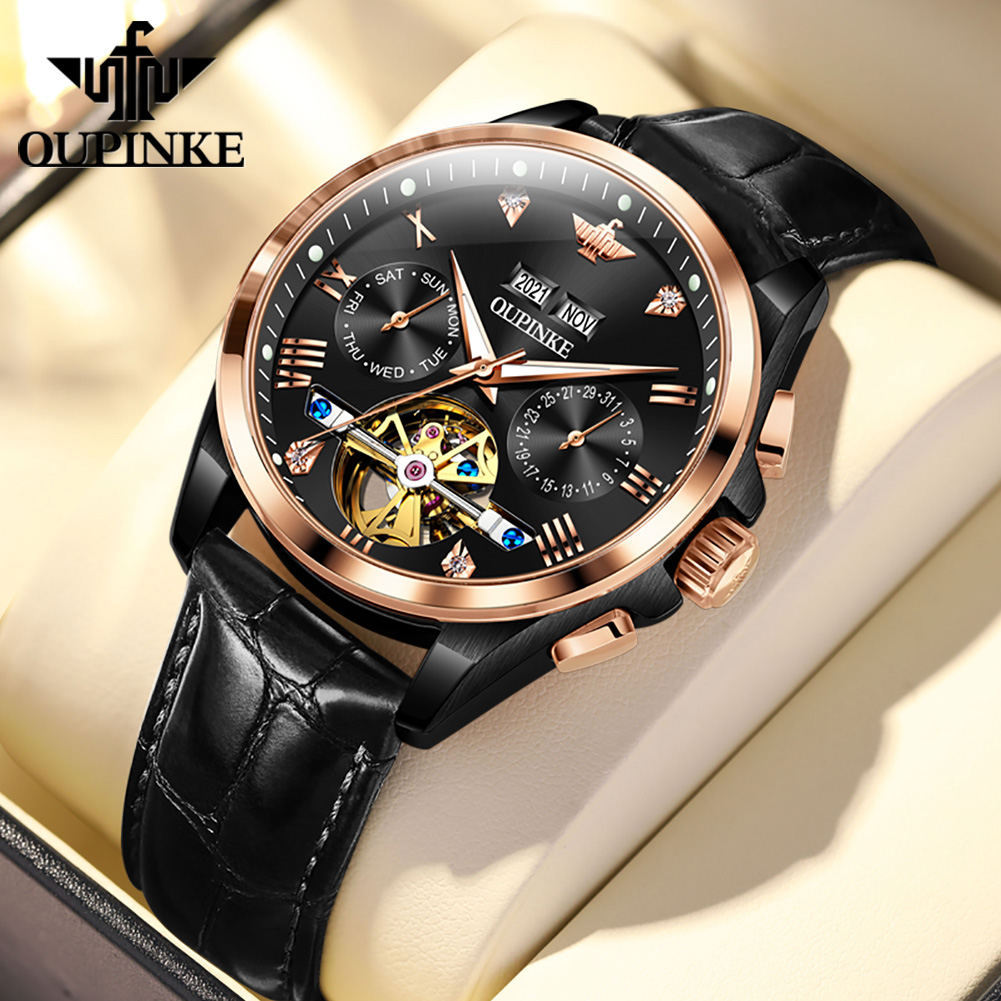Anti-Magnetic Watch - OUPINKE Jam Tangan Pria Jam Tangan