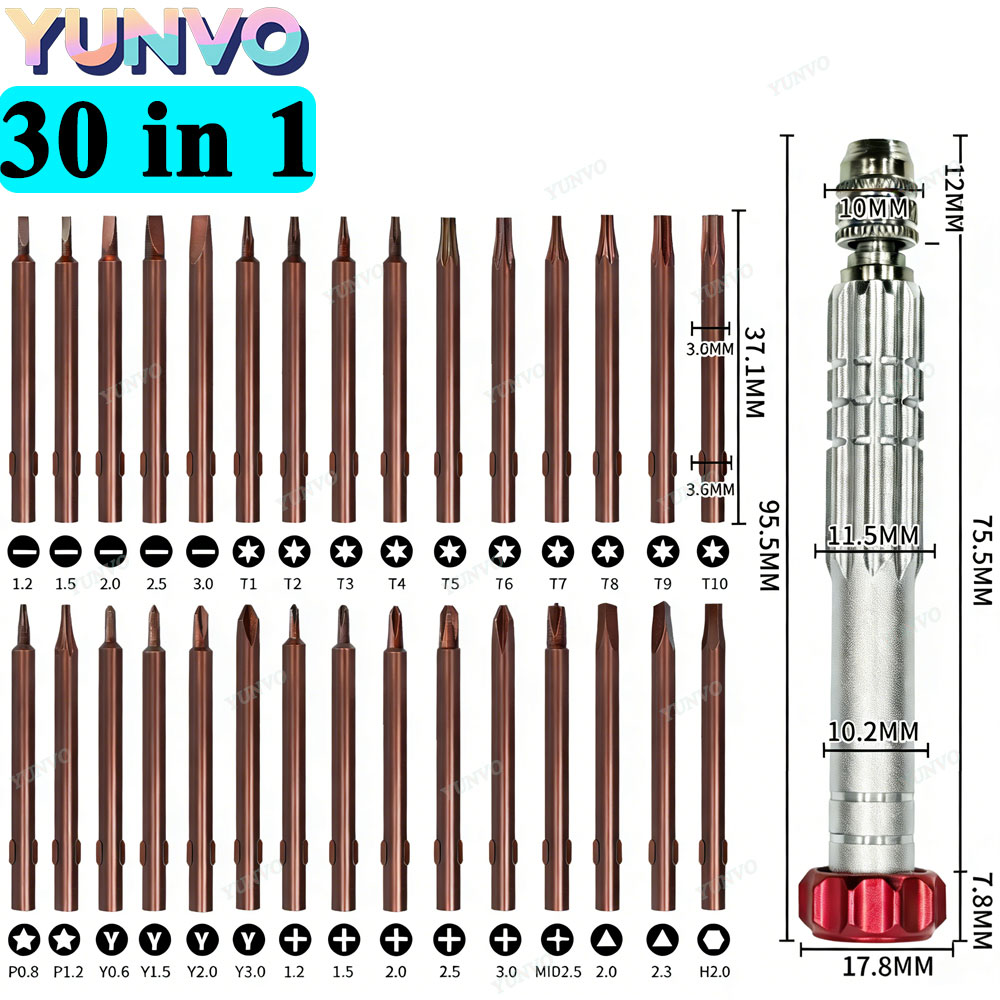 Watchmaker Screwdriver - Set Obeng Presisi Magnetik 30 in