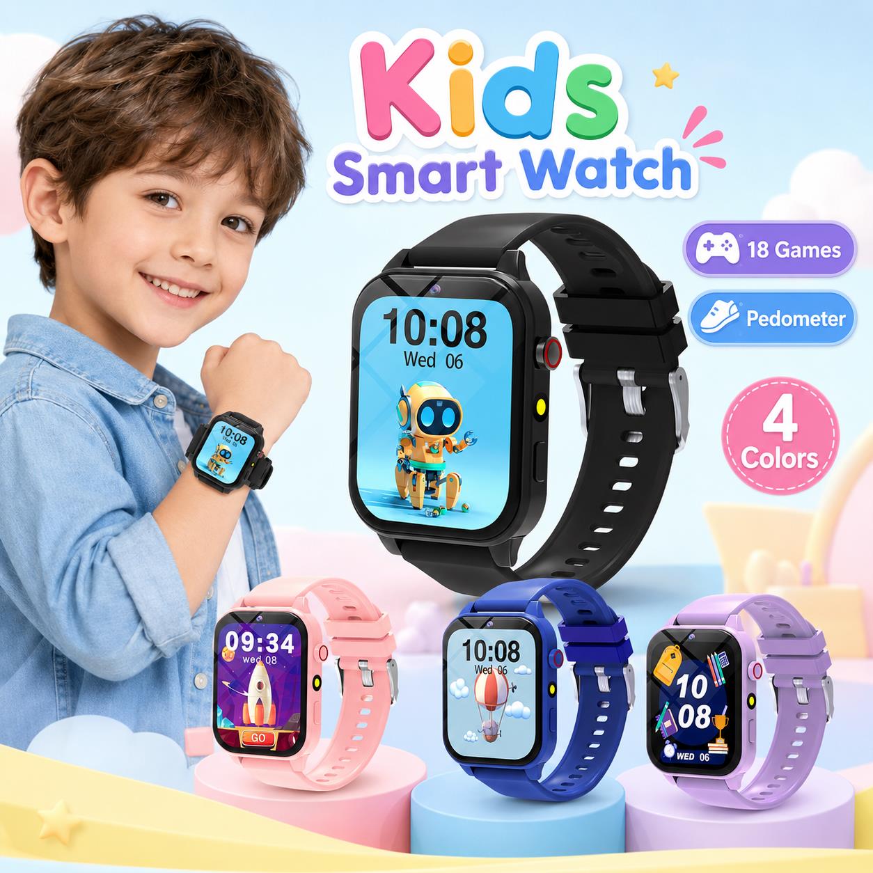 Smartwatch Digital Watches For Girls - Jam Tangan Pintar untuk Anak-anak 18