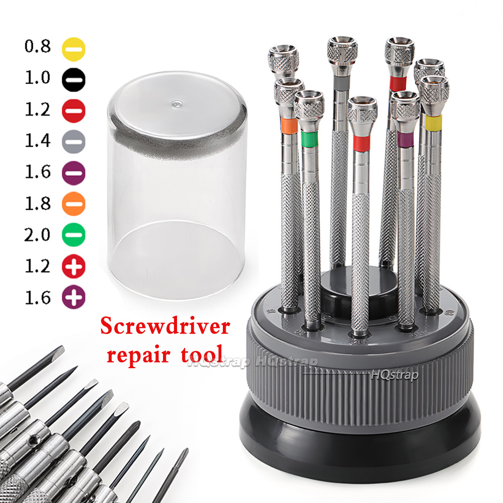 Watchmaker Screwdriver - 9 Buah Set Alat Perbaikan Jam