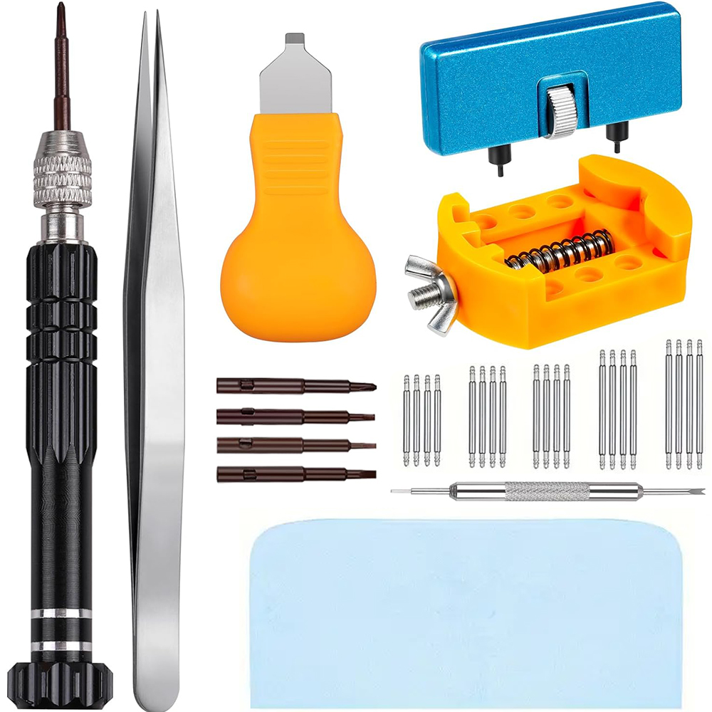 Watchmaker Screwdriver - Kit pengganti baterai jam tangan, 32
