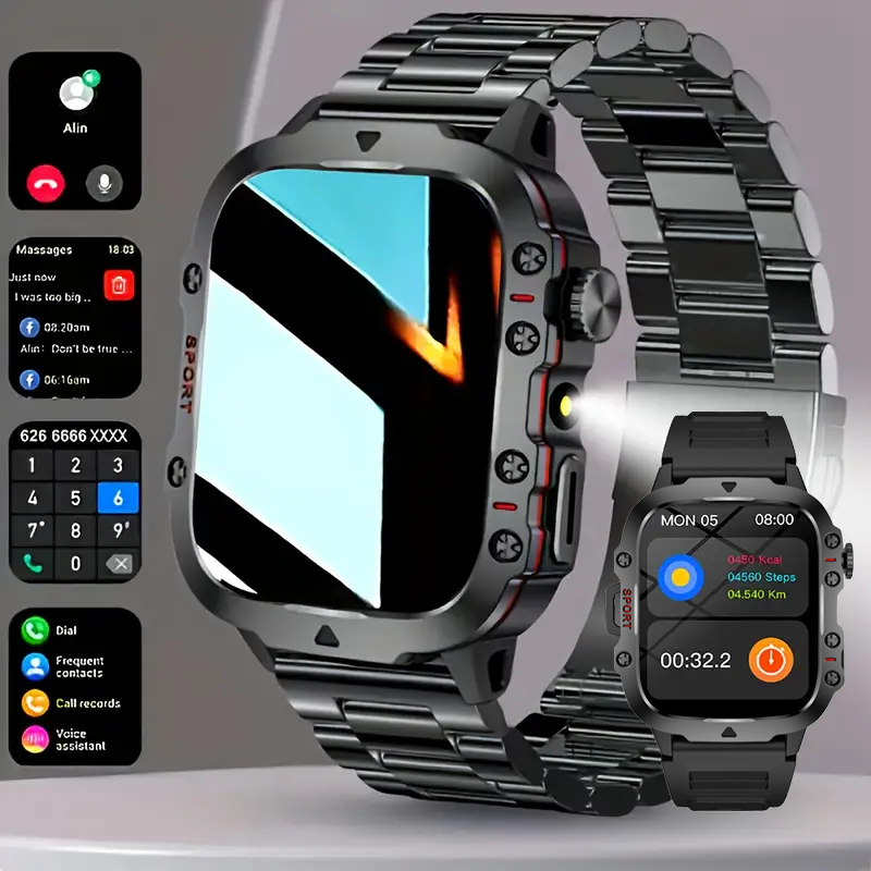 Smartwatch Watches Wallpaper - Jam Tangan Pintar dengan Lampu LED,