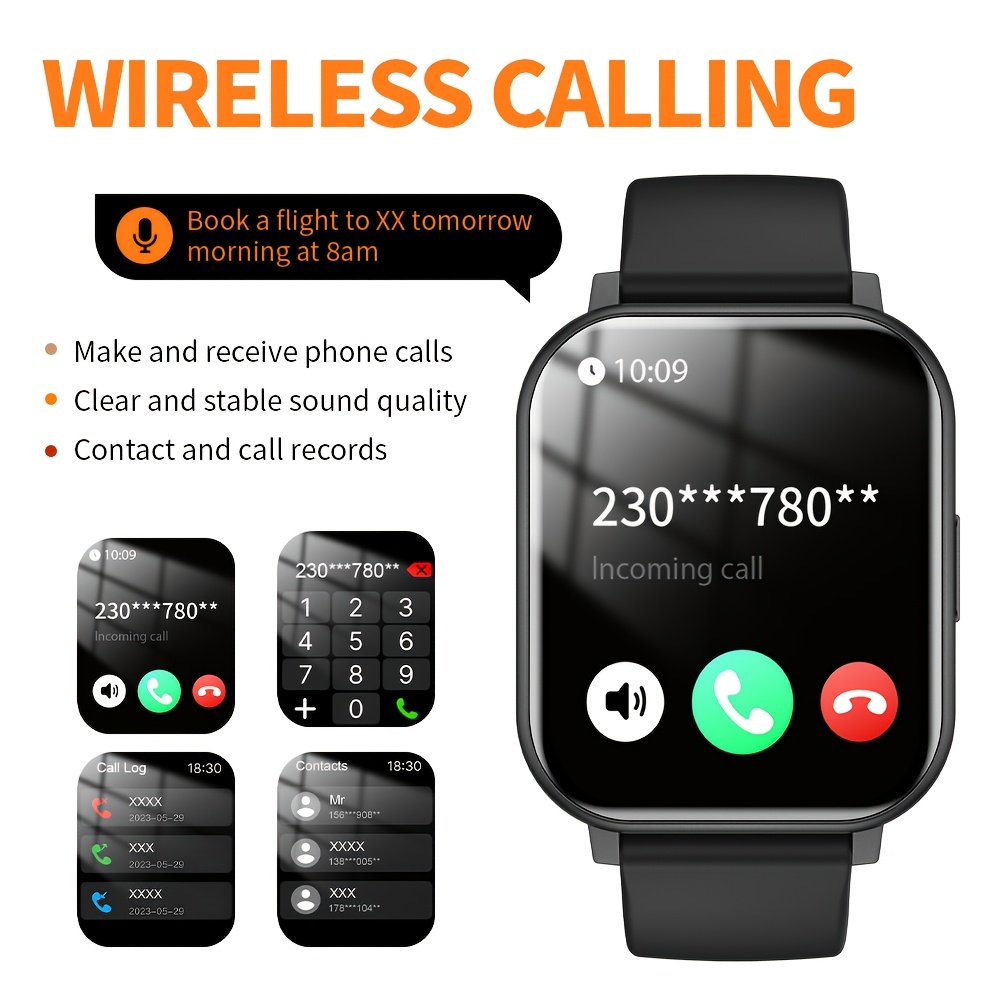 Layar HD Persegi 1,83 Inci/Pan - Smartwatch Watches Wallpaper ulasan dan harga
