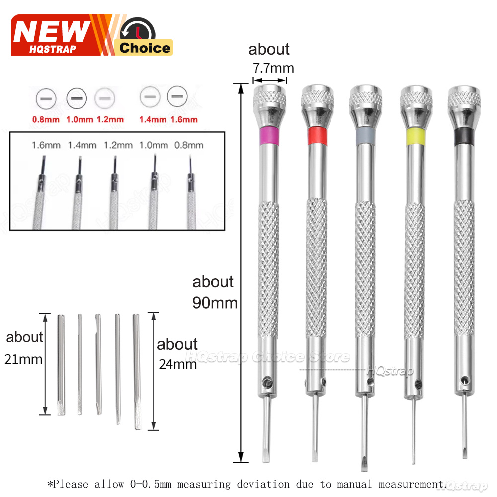 Baru 5 Buah/Set Obeng Baja 0.8 - Watchmaker Screwdriver ulasan dan harga