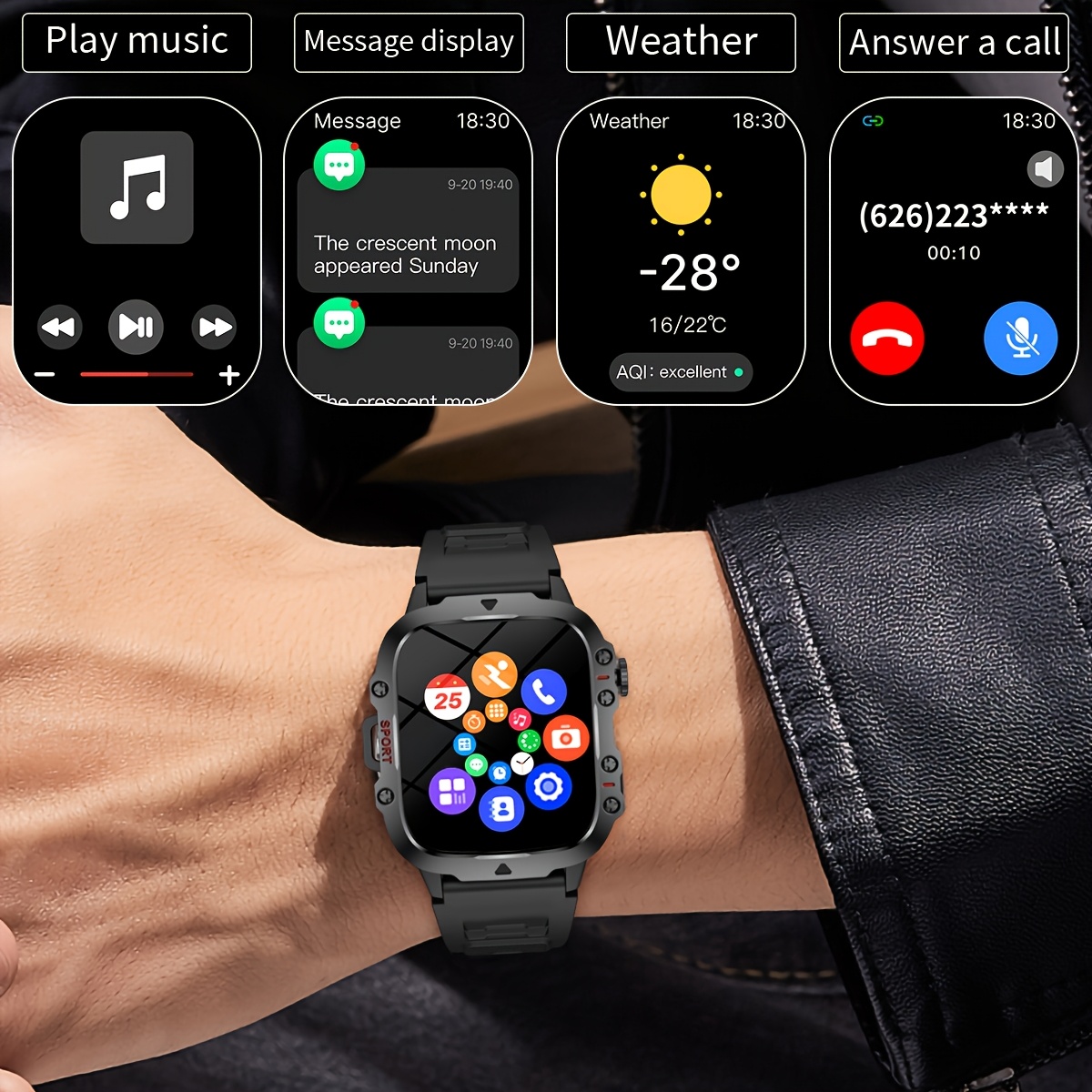 Jam Tangan Pintar Baru, Dileng - Smartwatch Watches Wallpaper ulasan dan harga