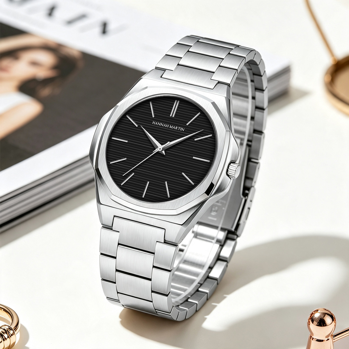 Jam Tangan Wanita 40mm Dial, C - Anti-Magnetic Watch ulasan dan harga