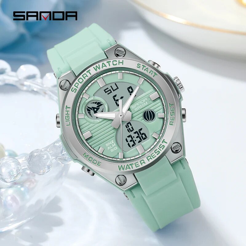SANDA jam tangan Digital LED w - Waterproof Diving Watch ulasan dan harga