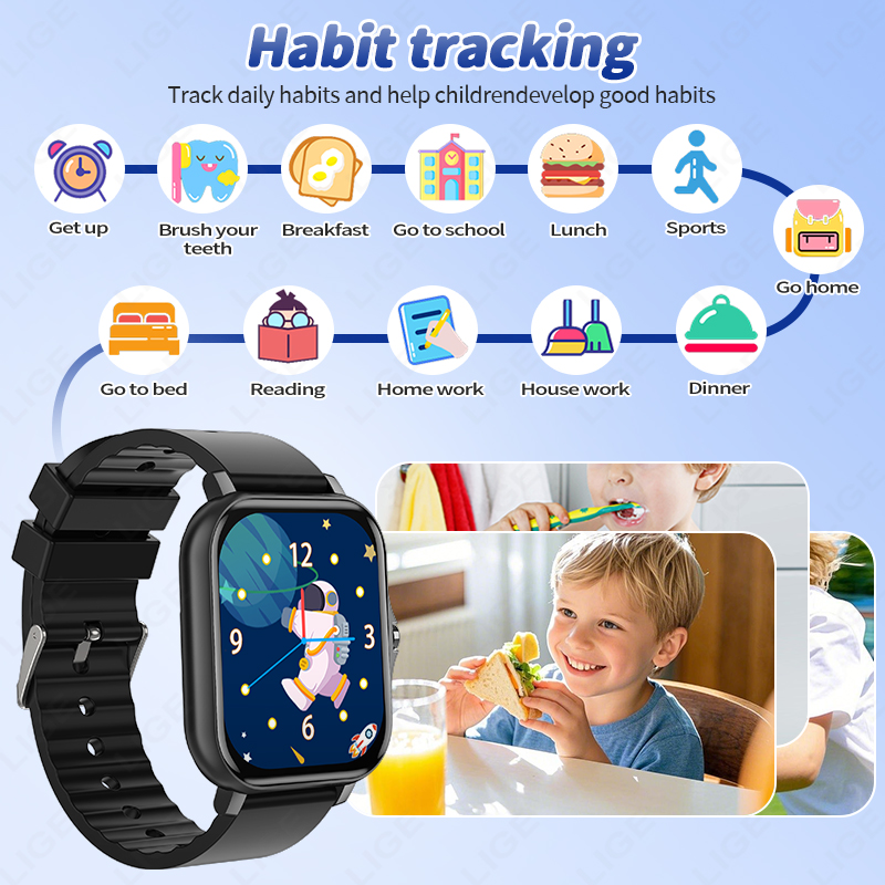 LIGE 2025 Audiobook Jam Tangan - Smartwatch Digital Watches For Girls ulasan dan harga