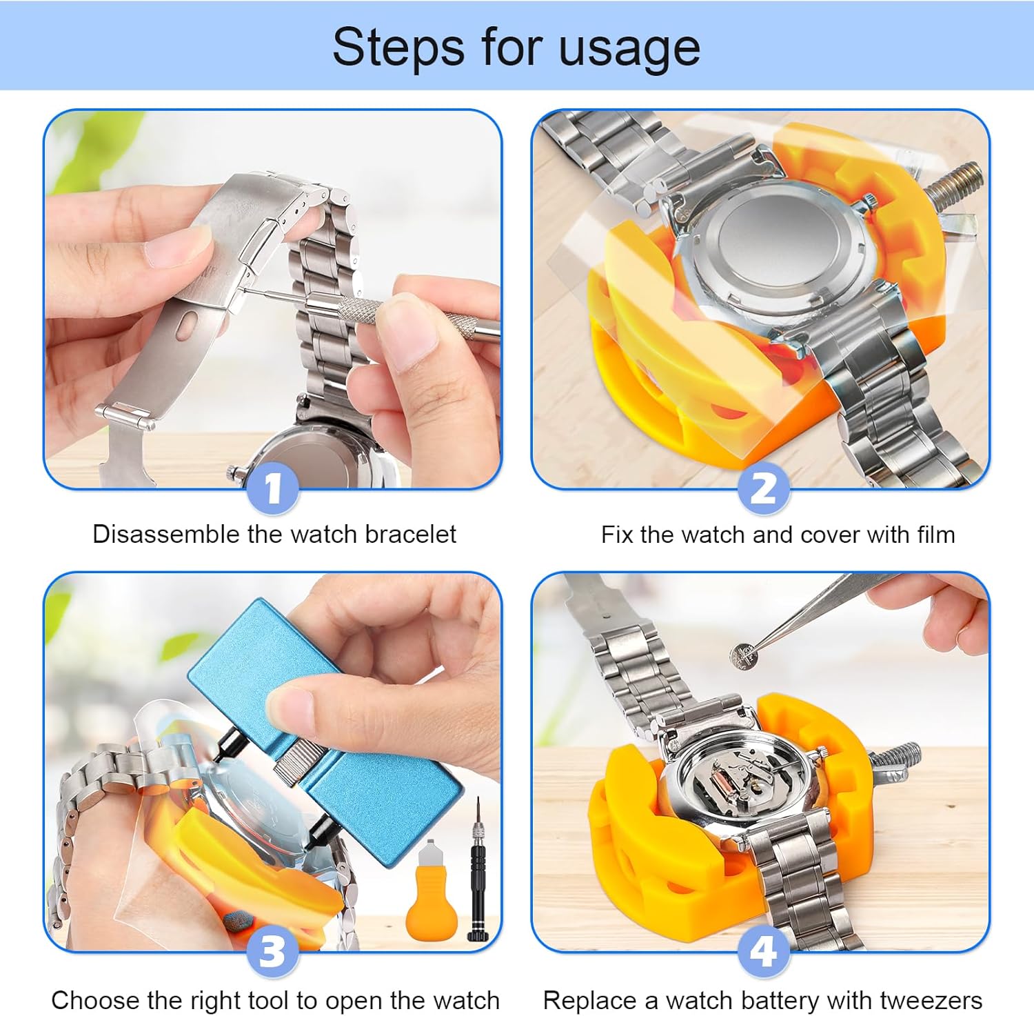 Kit pengganti baterai jam tang - Watchmaker Screwdriver ulasan dan harga