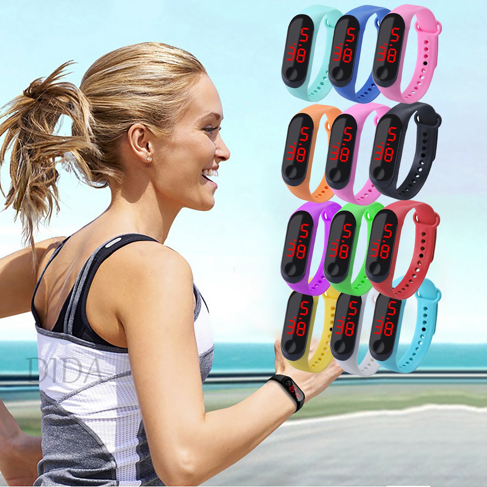 Jam tangan pintar olahraga lua - Smartwatch Watches Kids ulasan dan harga