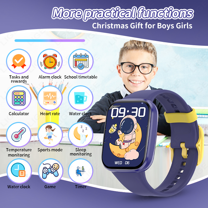 Lige Jam Tangan Pintar Anak Ja - Smartwatch Digital Watches For Girls ulasan dan harga