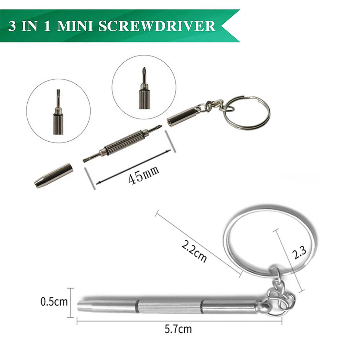 1/2/10 Buah Obeng Mini 3 Dalam - Watchmaker Screwdriver ulasan dan harga