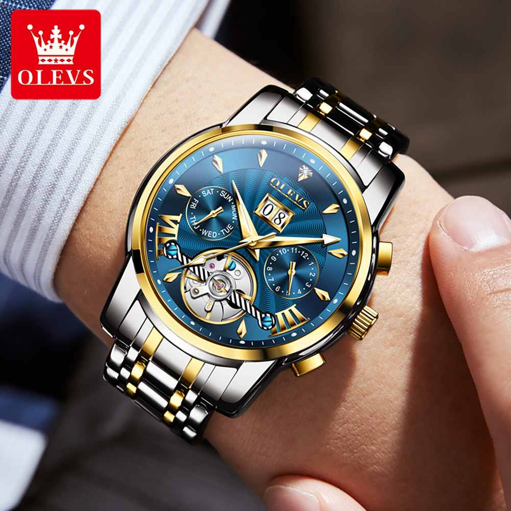 OLEVS Jam Tangan Pria Mewah Fa - Anti-Magnetic Watch ulasan dan harga