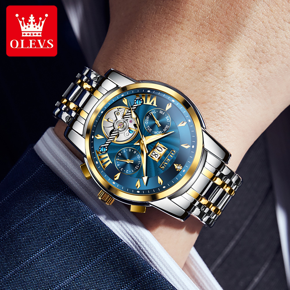 OLEVS Jam Tangan Pria Mewah Fa - Anti-Magnetic Watch ulasan dan harga