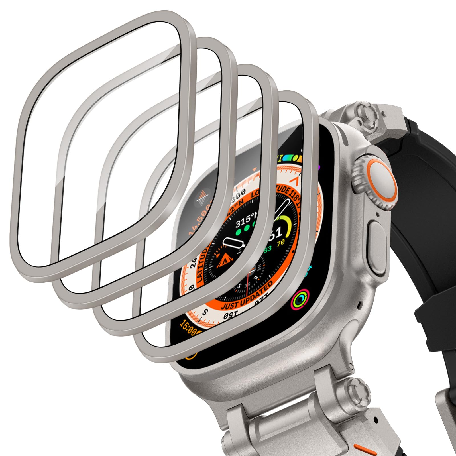 Casing Aloi Aluminium + Kaca T - Smartwatch Watches For Women ulasan dan harga